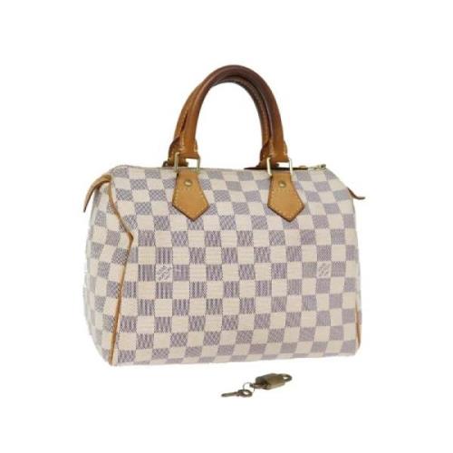 Pre-owned Canvas handbags Louis Vuitton Vintage , Beige , Dames