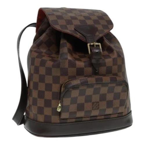 Pre-owned Canvas backpacks Louis Vuitton Vintage , Brown , Dames