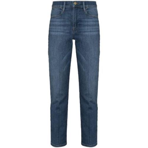 Slim Fit Denim Jeans Frame , Blue , Dames