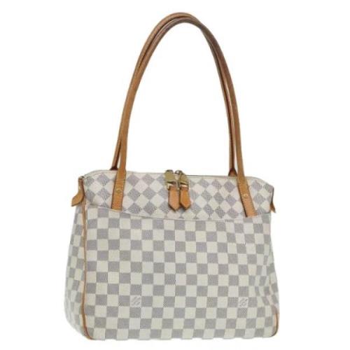 Pre-owned Canvas louis-vuitton-bags Louis Vuitton Vintage , White , Da...