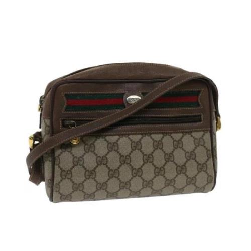 Pre-owned Canvas gucci-bags Gucci Vintage , Beige , Dames