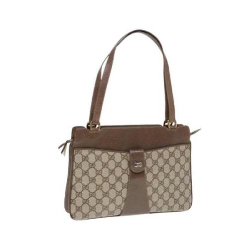 Pre-owned Leather gucci-bags Gucci Vintage , Beige , Dames