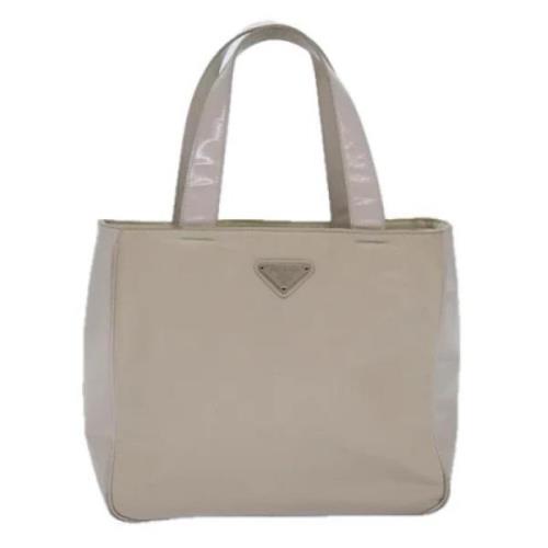 Pre-owned Fabric totes Prada Vintage , Beige , Dames