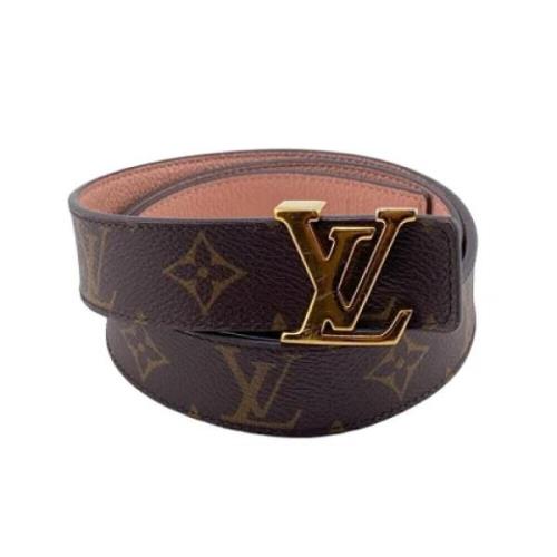 Pre-owned Leather belts Louis Vuitton Vintage , Brown , Dames