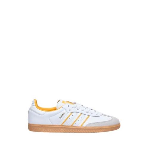 Suede Panel Sneakers Adidas , White , Heren