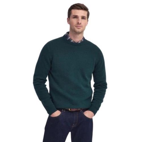 Heren Patch Pullover Trui Barbour , Green , Heren