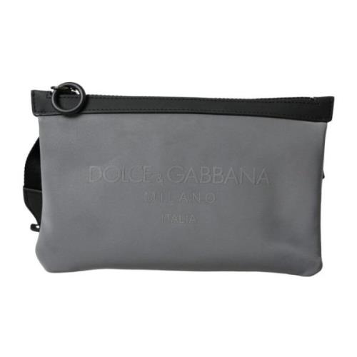 Logo Rits Taille Fanny Pack Riem Dolce & Gabbana , Gray , Heren