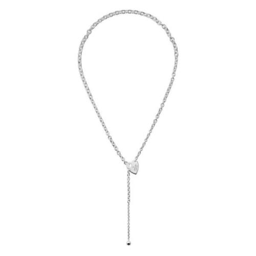 Handelsmerk Lariat ketting in sterling zilver met hartmotief Gucci , G...