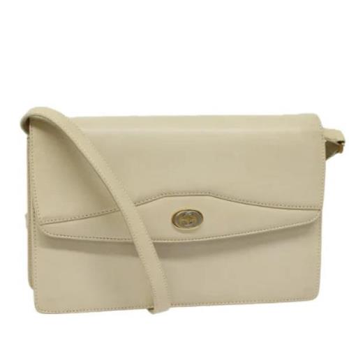 Pre-owned Leather gucci-bags Gucci Vintage , Beige , Dames