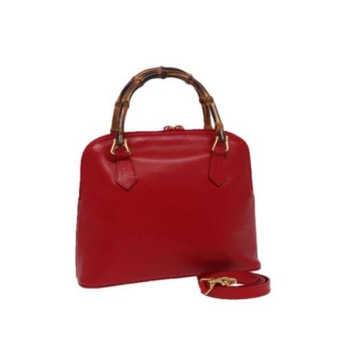 Pre-owned Leather gucci-bags Gucci Vintage , Red , Dames