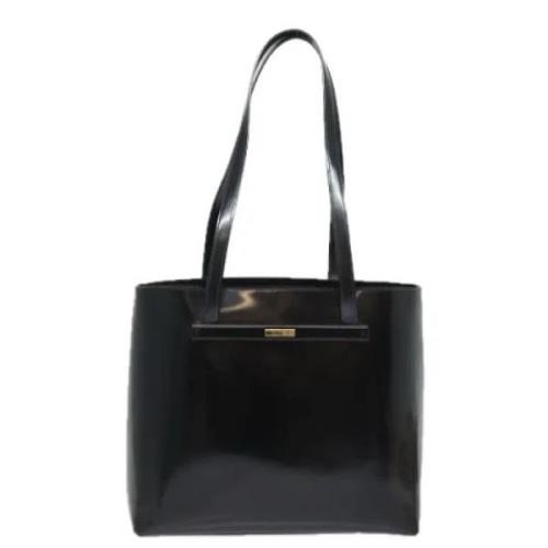 Pre-owned Leather totes Gucci Vintage , Black , Dames