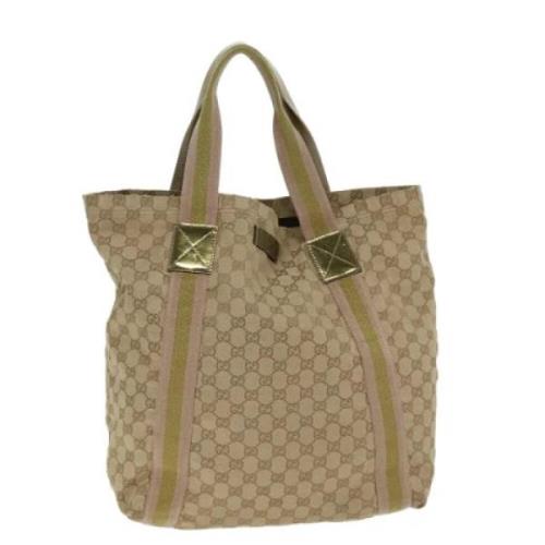 Pre-owned Canvas gucci-bags Gucci Vintage , Brown , Dames