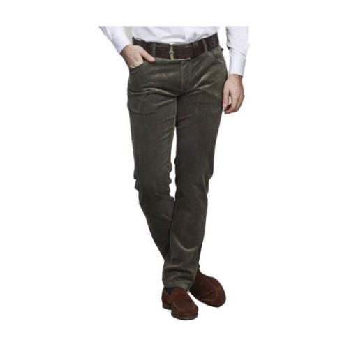 Ceredo Corduroy Broek in Groen Hansen & Jacob , Green , Heren