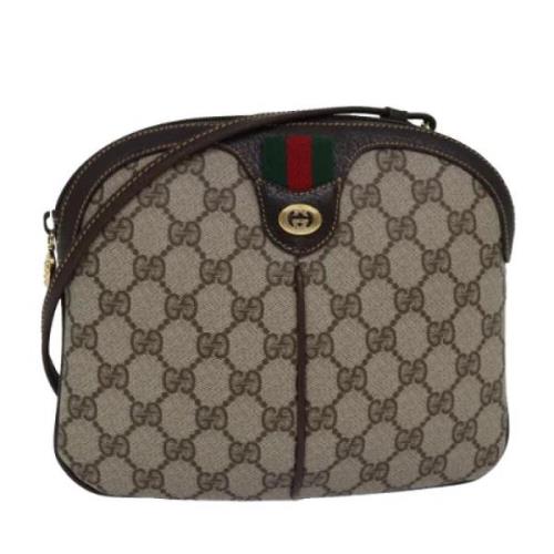 Pre-owned Leather gucci-bags Gucci Vintage , Brown , Dames