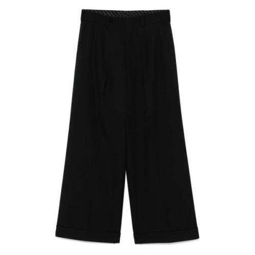 Moderne zwarte wollen broek Junya Watanabe , Black , Heren