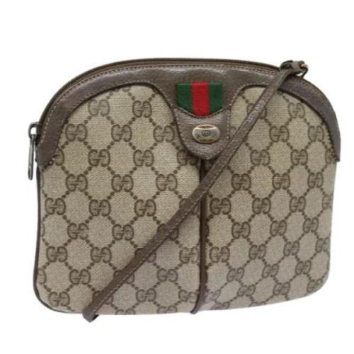 Pre-owned Leather gucci-bags Gucci Vintage , Beige , Dames