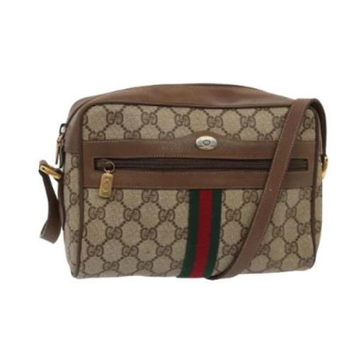 Pre-owned Leather gucci-bags Gucci Vintage , Brown , Dames