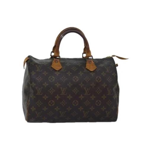 Pre-owned Coated canvas handbags Louis Vuitton Vintage , Brown , Dames