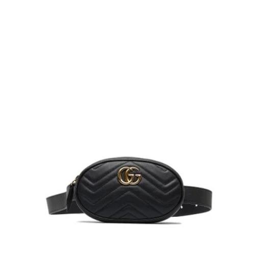 Pre-owned Leather crossbody-bags Gucci Vintage , Black , Dames