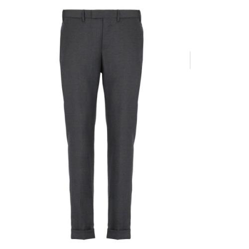 Grijze wollen broek met zakken PT Torino , Gray , Heren