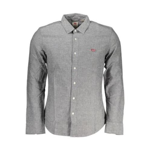 Overhemden-Lange mouwen overhemden Levi's , Gray , Heren