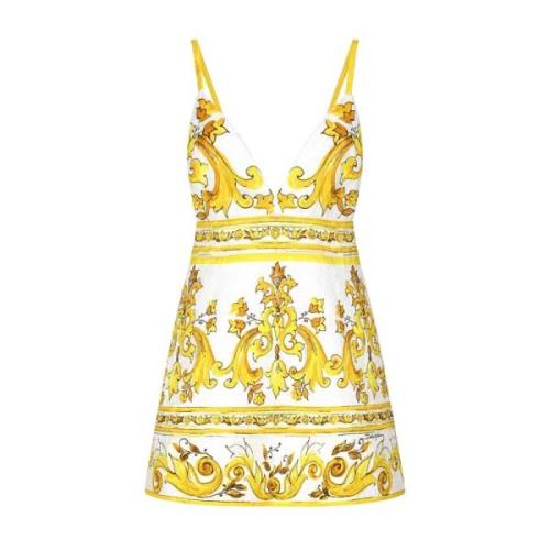 Elegante Zwarte Jurk voor Vrouwen Dolce & Gabbana , Multicolor , Dames