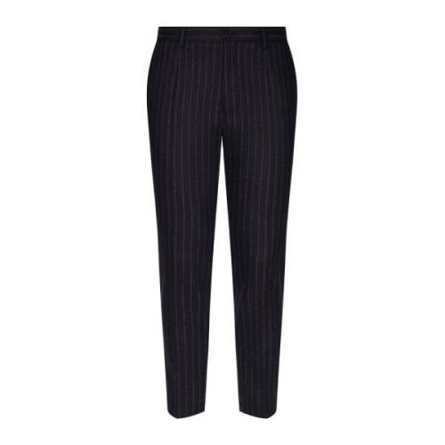 Elegante Zwarte Broek voor Vrouwen Dolce & Gabbana , Blue , Heren