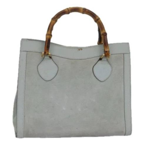 Pre-owned Suede gucci-bags Gucci Vintage , Gray , Dames