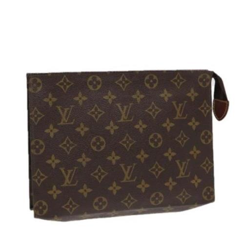 Pre-owned Canvas pouches Louis Vuitton Vintage , Brown , Dames