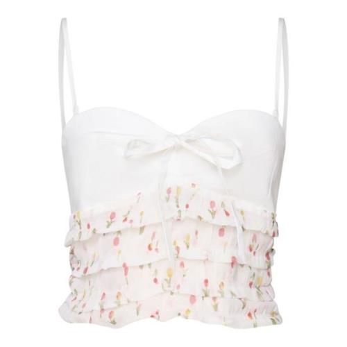 Elodie Top met Strik en Ruches For Love & Lemons , Multicolor , Dames