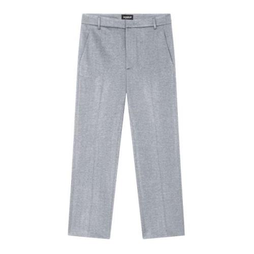 Enkellange Rits Chino's in Grijs Herringbone Dondup , Gray , Dames