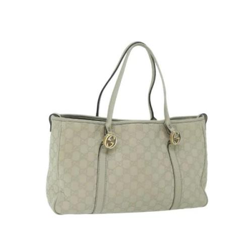 Pre-owned Canvas gucci-bags Gucci Vintage , Beige , Dames