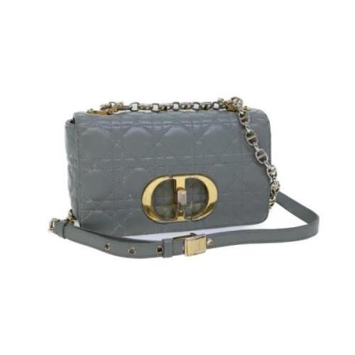 Pre-owned Leather dior-bags Dior Vintage , Gray , Dames