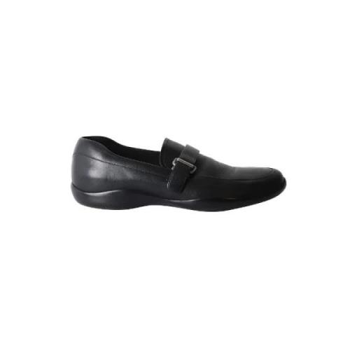 Pre-owned Leather flats Prada Vintage , Black , Heren