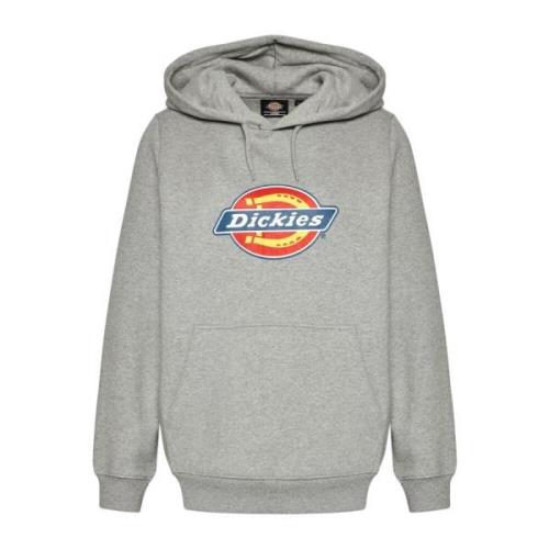 Icon Logo Hoodie Sweatshirt met Kangoeroezak Dickies , Gray , Dames