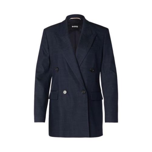 Op Maat Gemaakte Denim Blazer Hugo Boss , Blue , Dames