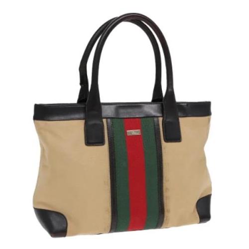 Pre-owned Canvas gucci-bags Gucci Vintage , Brown , Dames