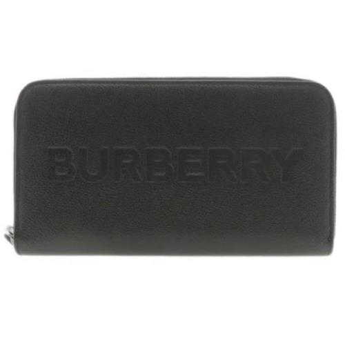 Pre-owned Leather wallets Burberry Vintage , Black , Dames