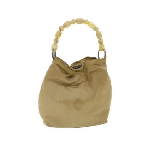 Pre-owned Nylon handbags Dior Vintage , Beige , Dames