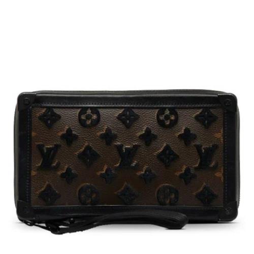 Pre-owned Canvas clutches Louis Vuitton Vintage , Brown , Dames