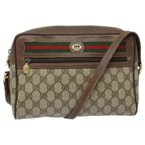 Pre-owned Leather gucci-bags Gucci Vintage , Beige , Dames