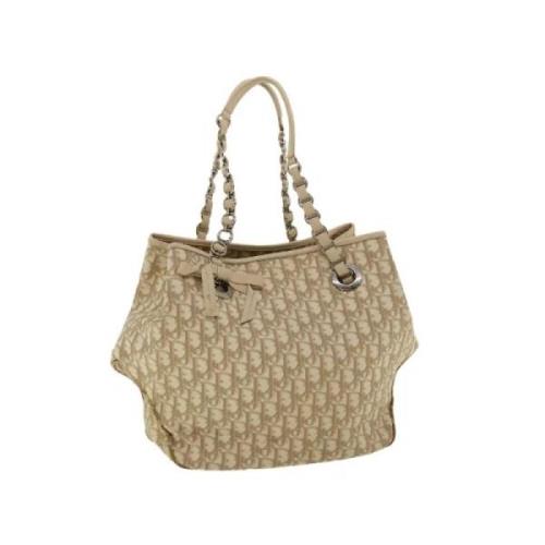 Pre-owned Canvas dior-bags Dior Vintage , Beige , Dames