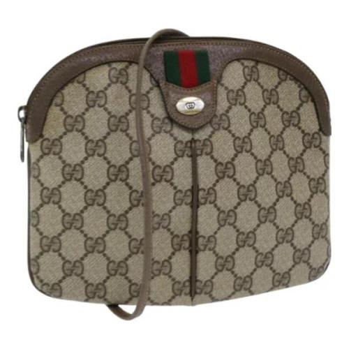 Pre-owned Leather gucci-bags Gucci Vintage , Beige , Dames