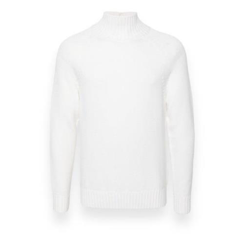 Hoge hals trui Eleventy , White , Heren