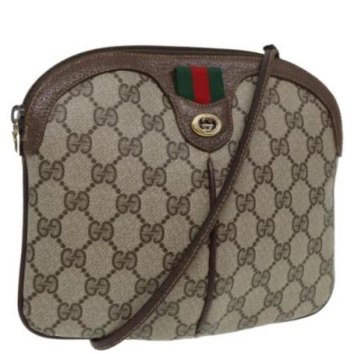 Pre-owned Leather gucci-bags Gucci Vintage , Brown , Dames