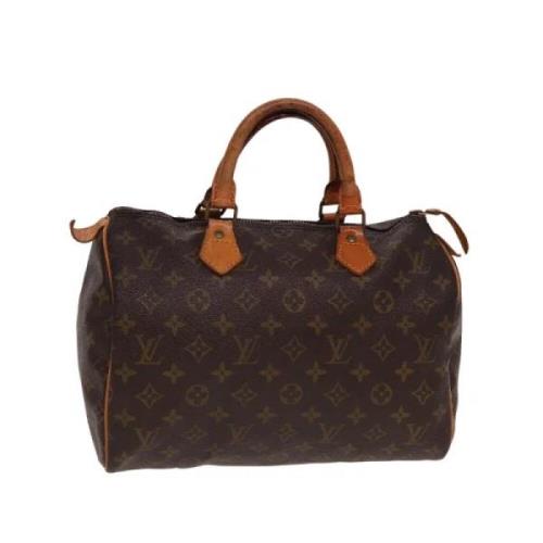 Pre-owned Canvas handbags Louis Vuitton Vintage , Brown , Dames