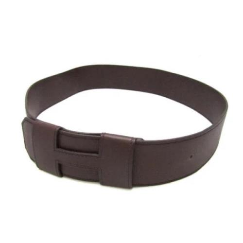 Pre-owned Leather belts Hermès Vintage , Brown , Heren