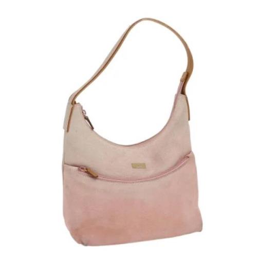 Pre-owned Suede gucci-bags Gucci Vintage , Pink , Dames