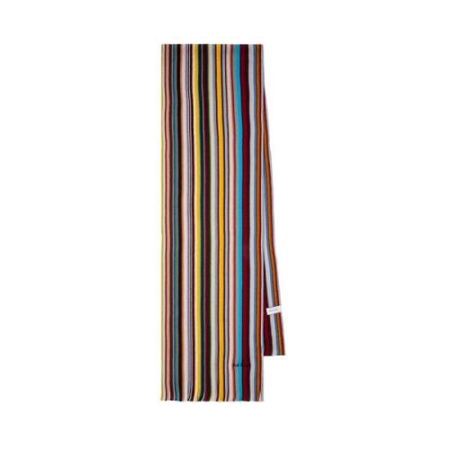 Gestreepte Wollen Sjaal PS By Paul Smith , Multicolor , Heren