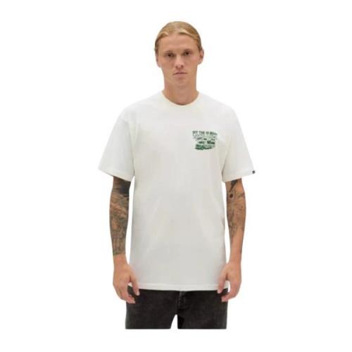 Wit Katoen Logo T-Shirt Vans , White , Heren